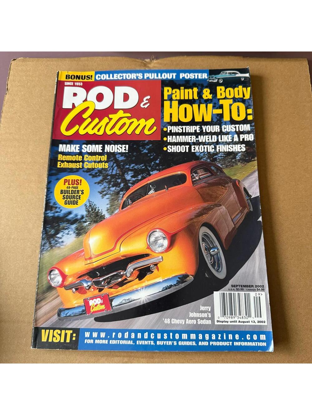 Vintage Hot Rodder Chevy Auto Magazine Custom Rodder B2